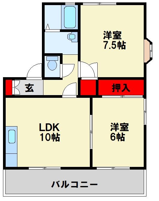 フレグランス里中 間取り図