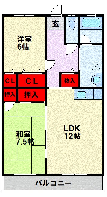 アイサム引野 間取り