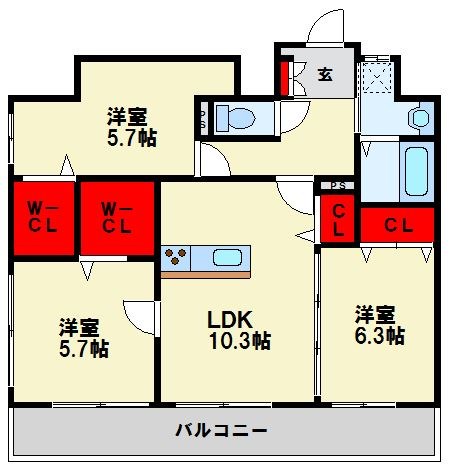 LUX紅梅 間取り