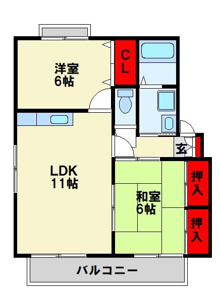 ヴリエＮB棟 間取り