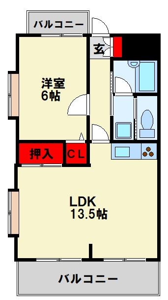 ライオンズマンション黒崎 間取り