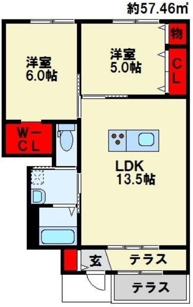 メゾンリバーツ 間取り