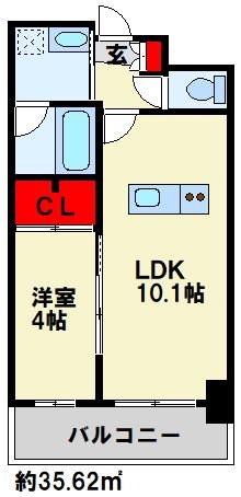 ベルコモンズ 602号室 間取り