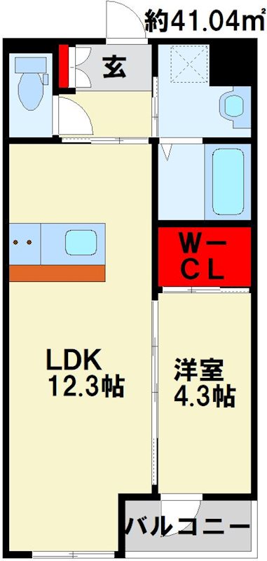 SHIZUKA BLDG 103号室 間取り