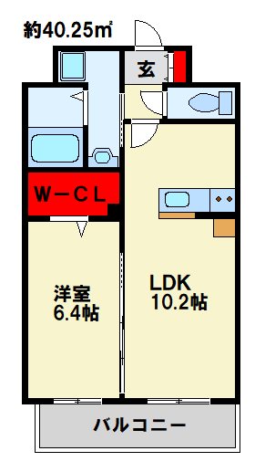 グランヒルズ三萩野 間取り図
