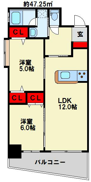 フェリーチェ中井けやき通り 間取り図