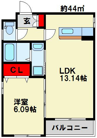 ピエモンテ 204号室 間取り
