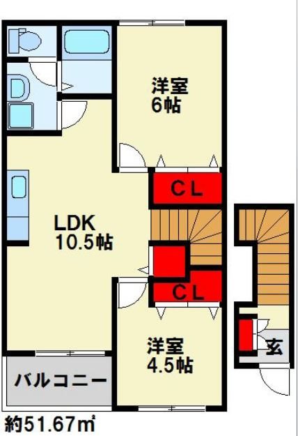 エヴァーグリーンⅠ 間取り