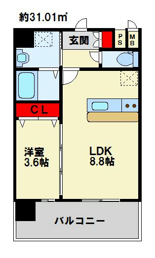 アイランドコート戸畑  間取り図