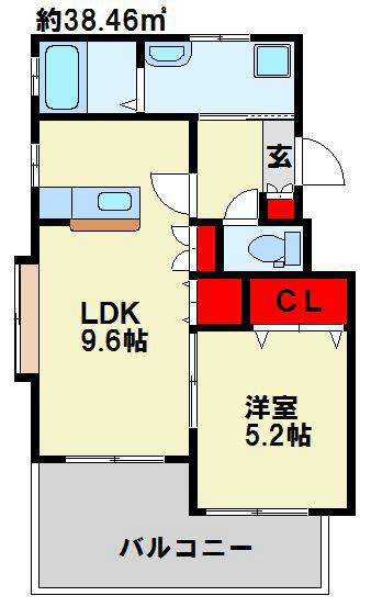 サンシャイン 402号室 間取り