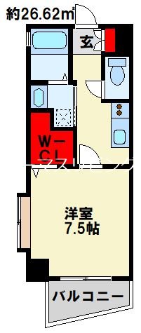アクシオ片野 905号室 間取り