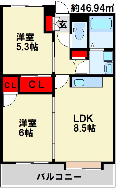 オールセインツ 間取り図