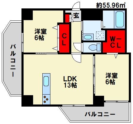 Casa・Conforia 201号室 間取り