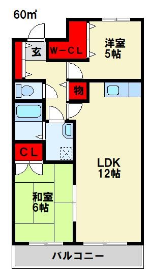 ブルーム三ヶ森 間取り図