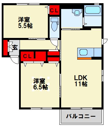 シャルマン ドミールA棟 間取り図
