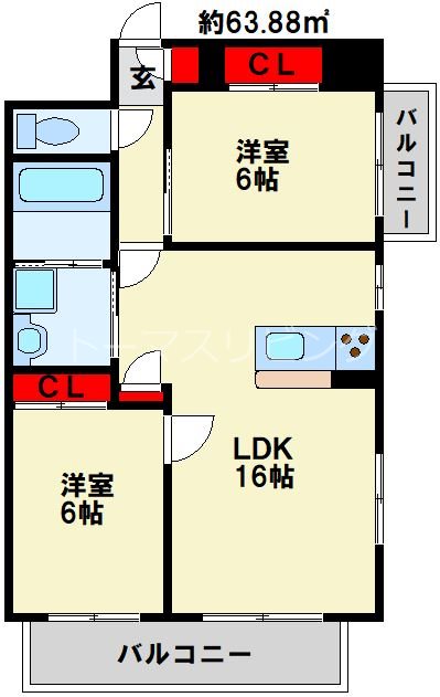 プリメイロ・パッソ 604号室 間取り