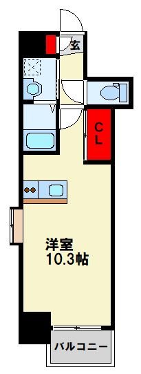 Avenue kurosaki Residence 1006号室 間取り