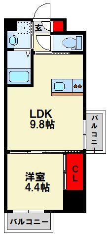 Avenue kurosaki Residence 間取り図