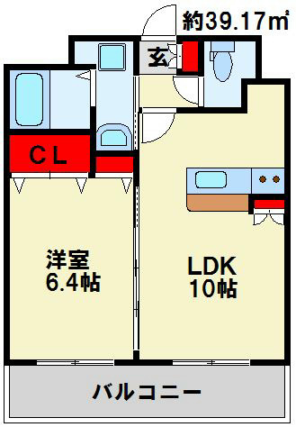 ノースステイツ片野 間取り図