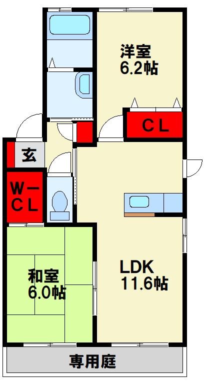 リーベンコート A棟 間取り図