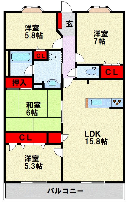 アールフォーレ春の町 間取り