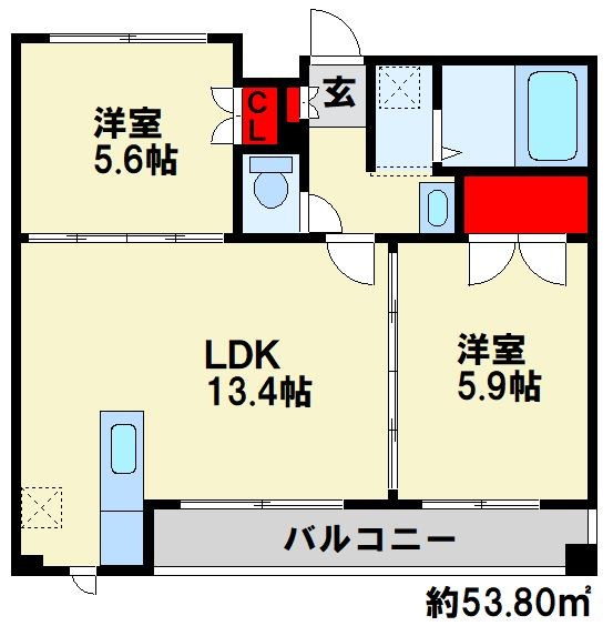 ダ ヴィンチⅤ 102号室 間取り