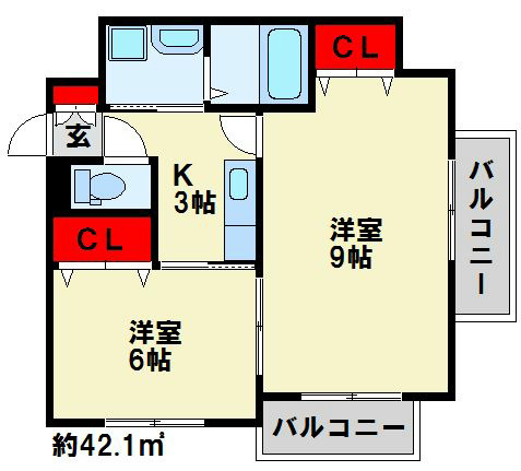 メゾンド・ファミーユ門司港 間取り