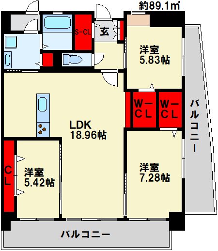 KSK青葉コアプレイス 間取り