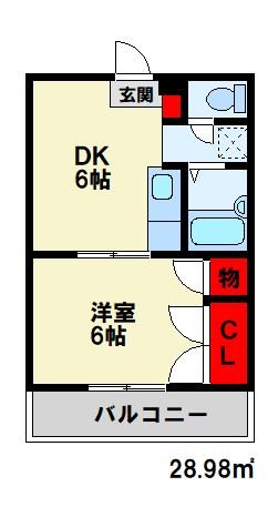 Kay'ｓ rooms Ⅱnd 303号室 間取り