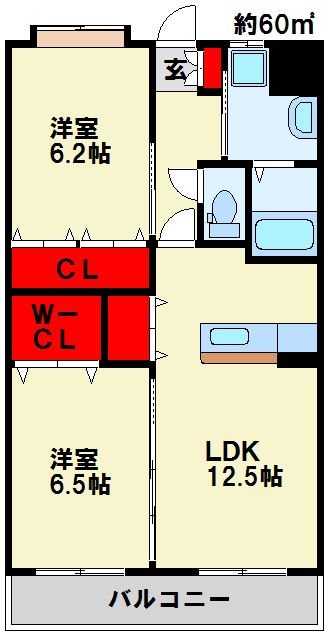 チェリーコート赤坂 間取り図