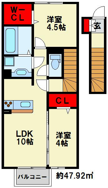 HN&amp;#39;s D-room in 楡 間取り図