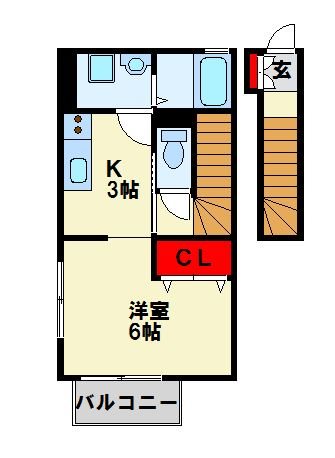 エスペランサ祇園原町 206号室 間取り