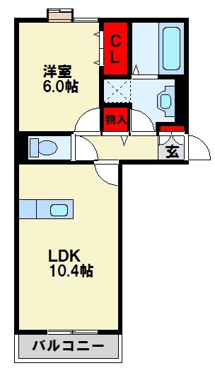 イース黒崎 間取り図