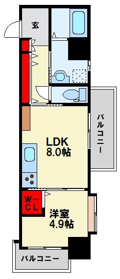 サンシャイン.プリンセス青山 406号室 間取り
