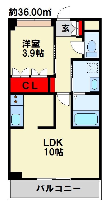 ラルーチェサンリッチ 108号室 間取り