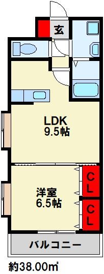 コスモス浅川学園台 間取り図