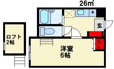 パンシオン大浦 202号室 間取り