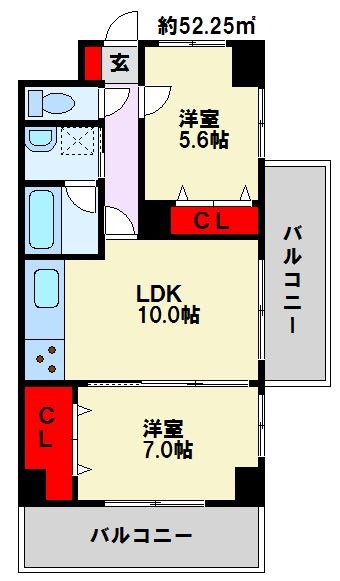 COMFORT SQUARE LUXE 間取り図