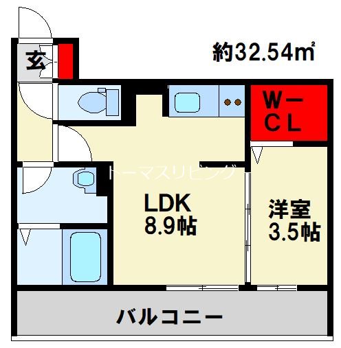 Grand soleil小倉北 306号室 間取り