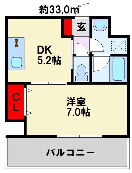 グレイシス浅川Ⅰ 間取り図