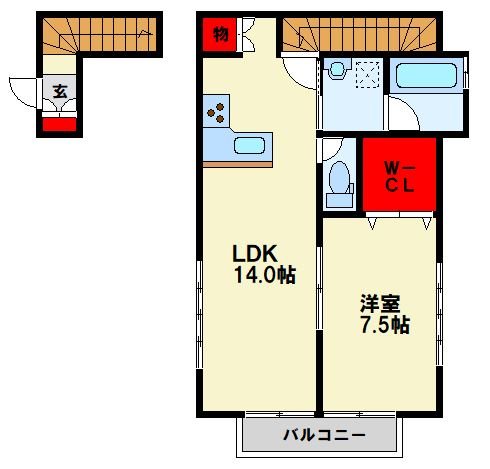 トライアングル岡田 間取り