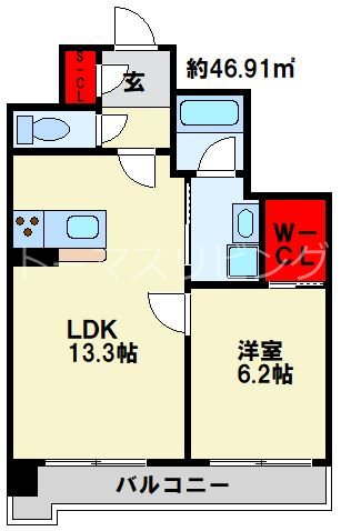 プリメイロ・パッソ 902号室 間取り