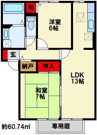 クレール本城 間取り図