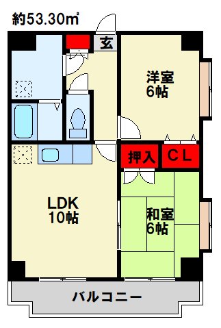 守恒センタービル 305号室 間取り