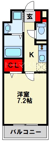 aube春の町 203号室 間取り