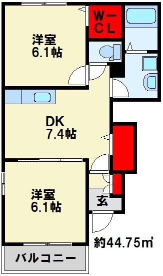 アンジュ　Ａ棟 間取り