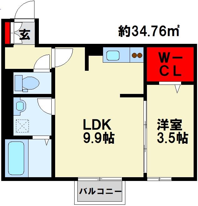門司コートヤード 202号室 間取り