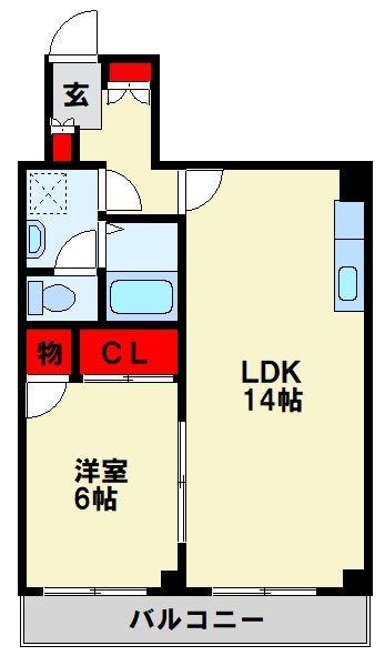 レジデンス東鳴水  302号室 間取り