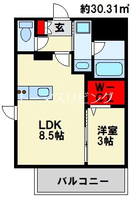 グランフォーレ小倉シティタワー 間取り