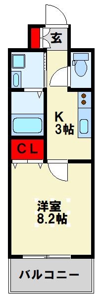 MDIプロスコルディア黒崎駅前 間取り図